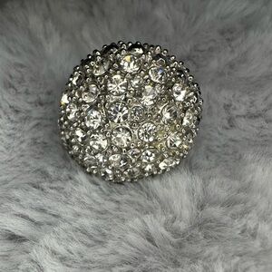 Dazzling Silver Crystal Ring